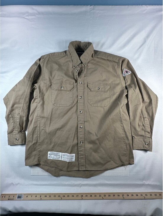 bulwark | Shirts | Bulwark Fr Excel Fr Flame Resistant Work Shirt Khaki ...